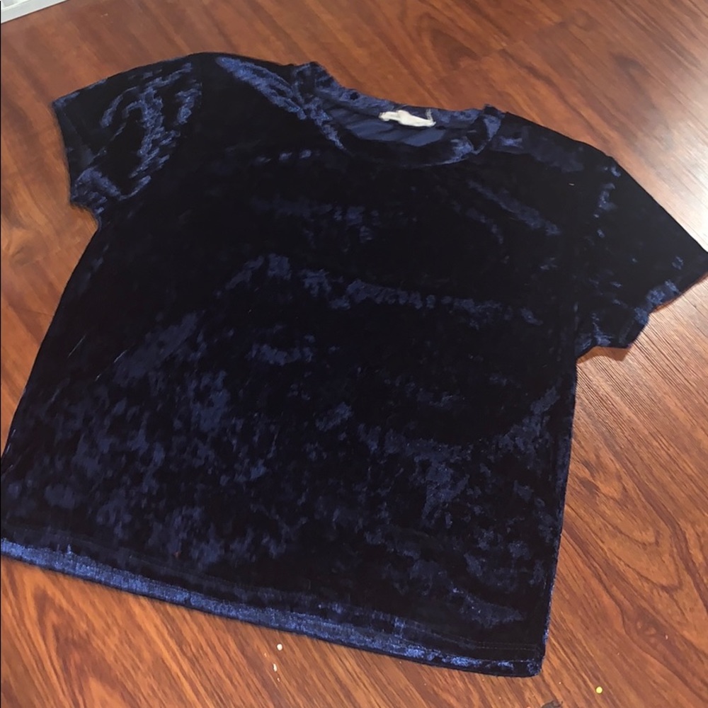Blue Crop Top